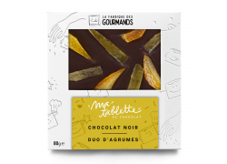 Tablette Chocolat Noir - Duo D'agrumes 80G